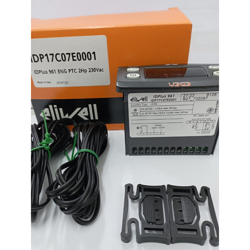 Jual ELIWELL 961 230V + Sensor NTC Hitam IDPLUS Digital Thermostat ...