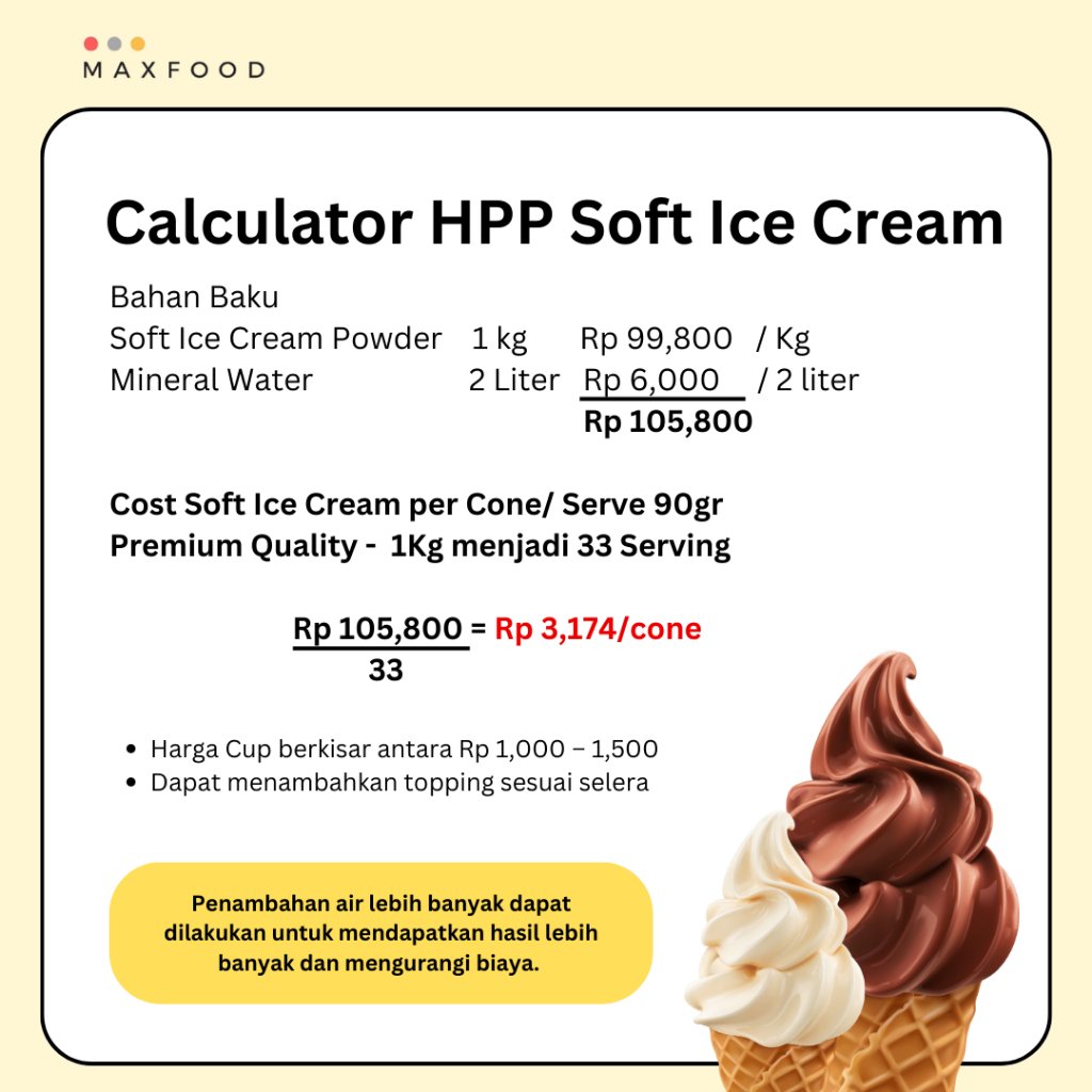 Jual MAXFOOD - Soft Salted Caramel Ice Cream Powder / Bubuk Es Krim ...