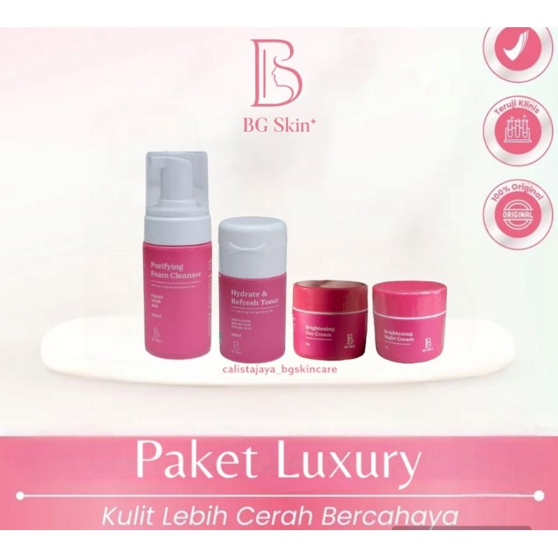 Jual PAKET LUXURY BG SKIN / PREMIUM WHITE PACKAGE BG SKIN / BEAUTY GLOW ...