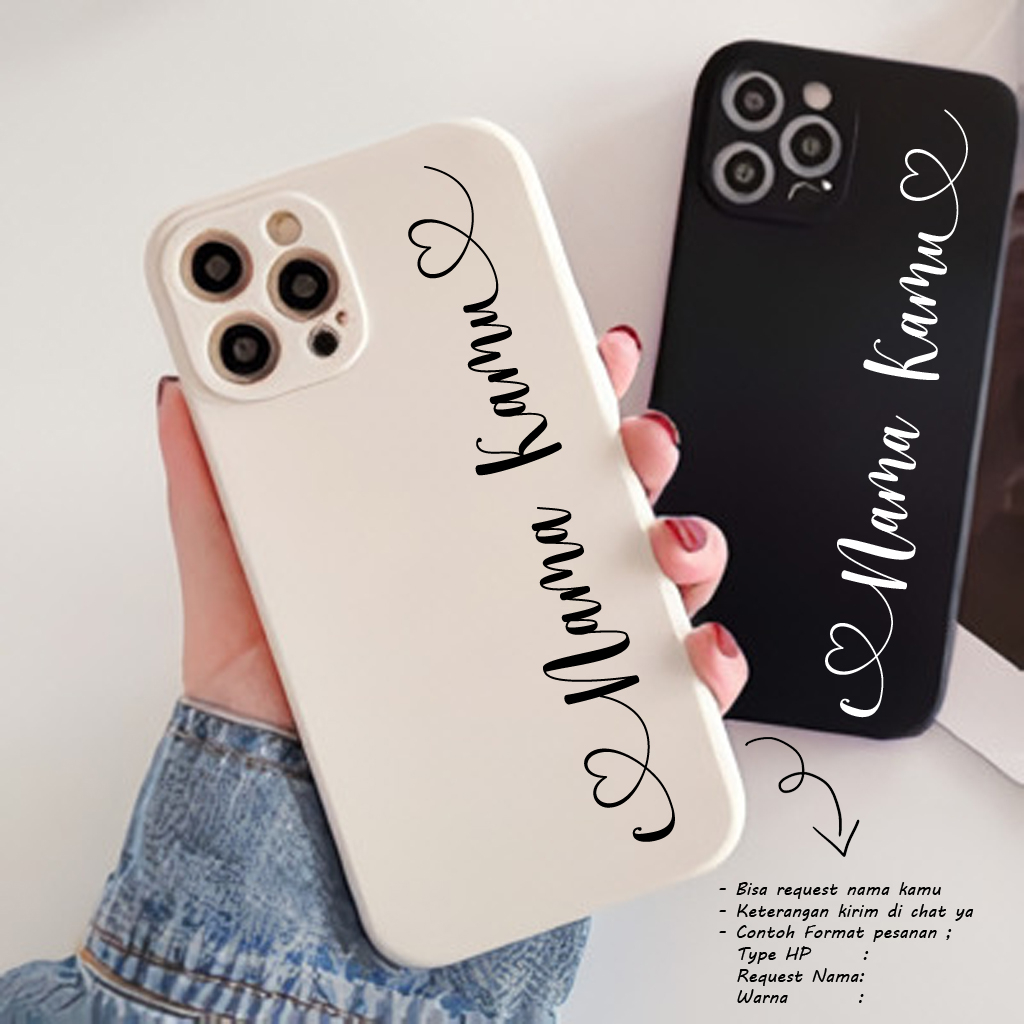 Jual Softcase Macaron Custom Nama Love All Type Smartphone Softcase Custom Casing Hp Case