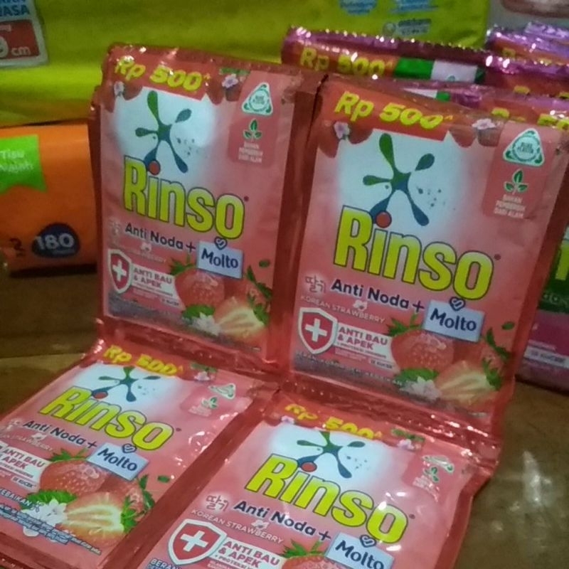 Jual Rinso Renceng 500 Isi 12pcs Detergent Deterjen | Shopee Indonesia