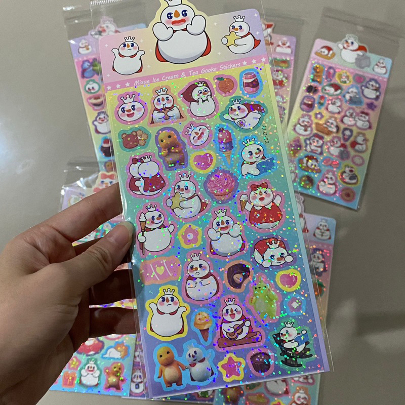 Jual 1 Lembar Sticker Mixue Viral / Stiker Mixue Viral / Stiker Lucu ...