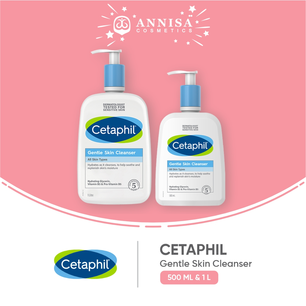 Jual Cetaphil Gentle Skin Cleanser 500 ML 1000ML dengan Propylene