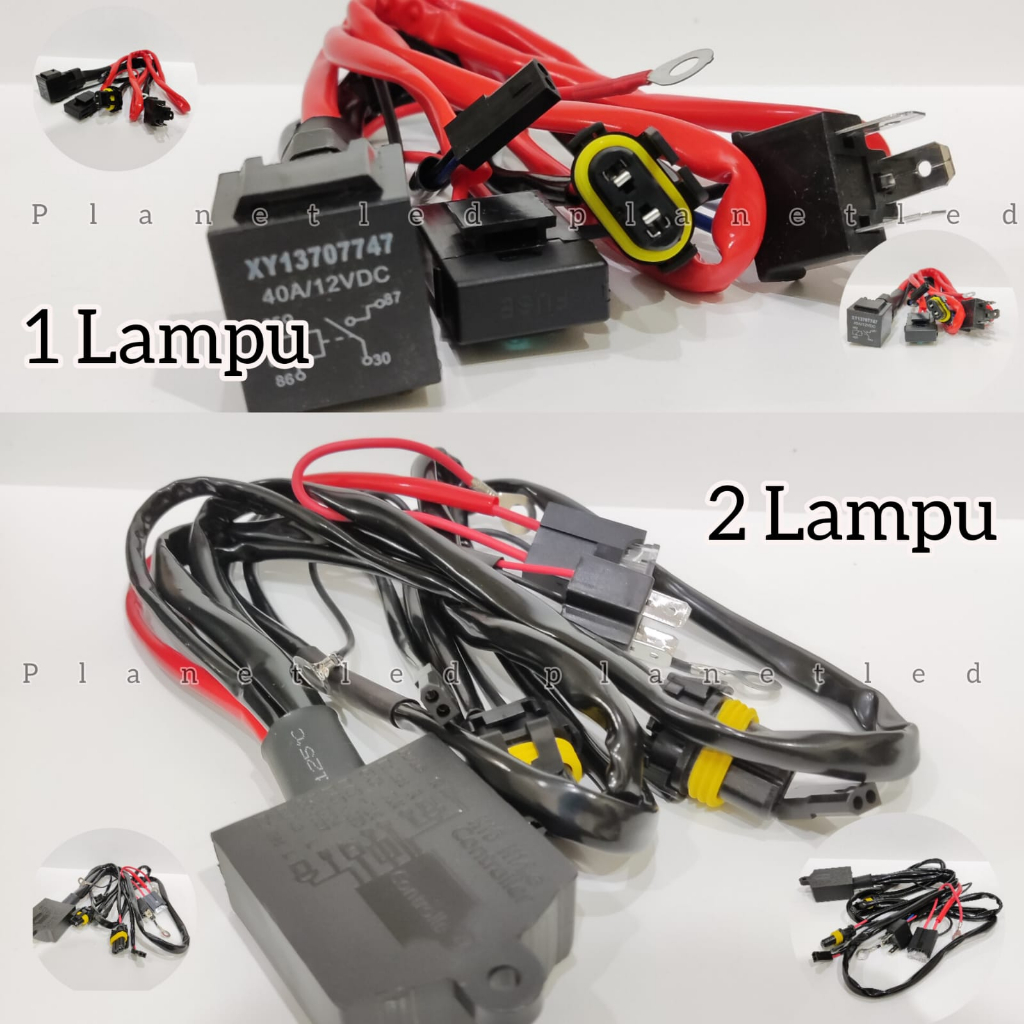 Jual Kabel Relay Set Premium Lampu Projie Biled Projector Hid H Motor Dan Mobil Shopee Indonesia