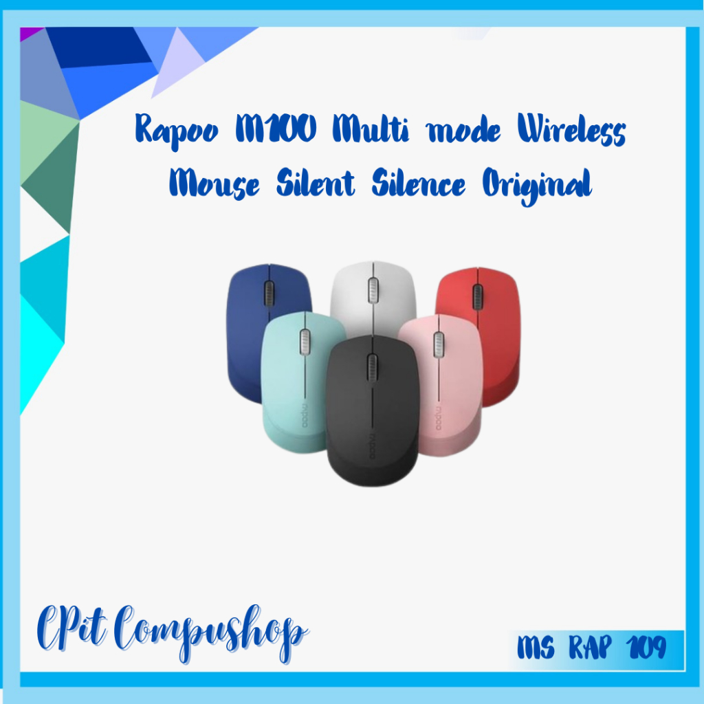 Jual Rapoo M100 Multi mode Wireless Mouse Silent Silence Original ...