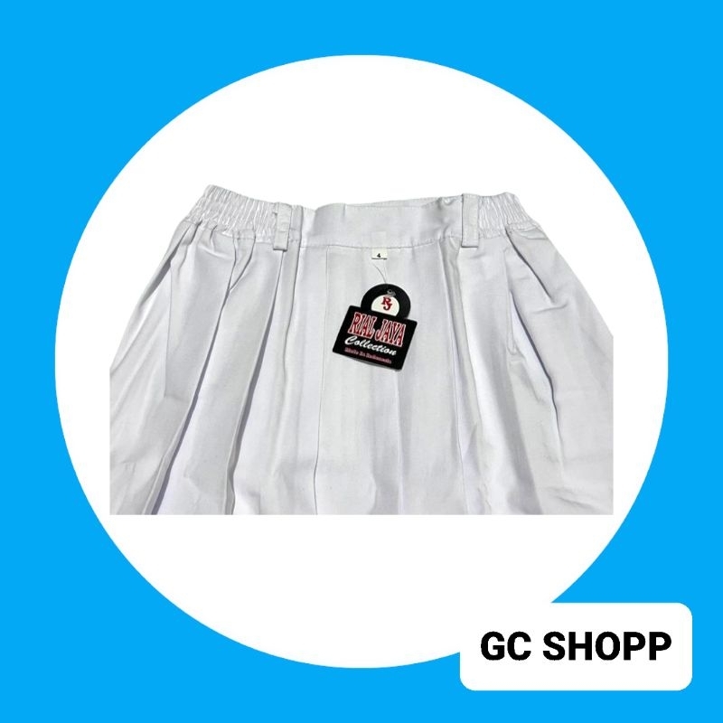 Jual ROK SD PUTIH PANJANG REMPEL/ROK SERAGAM SEKOLAH PUTIH REMPEL ...