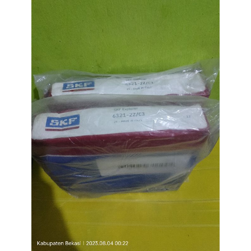 Jual 6321 ZZ C3 / 6321 2Z C3 SKF Ball Bearing ( Tutup Besi 2 Sisi ...