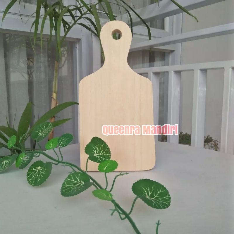 Jual Queenra Winazar - Talenan Kayu Gagang Bulat Ukuran Mini Talenan ...