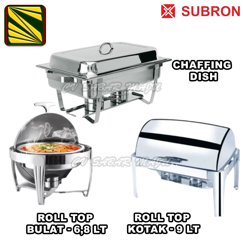 Jual Chaffing Dish Roll Top Kotak Bulat Stainless Subron Shopee Indonesia