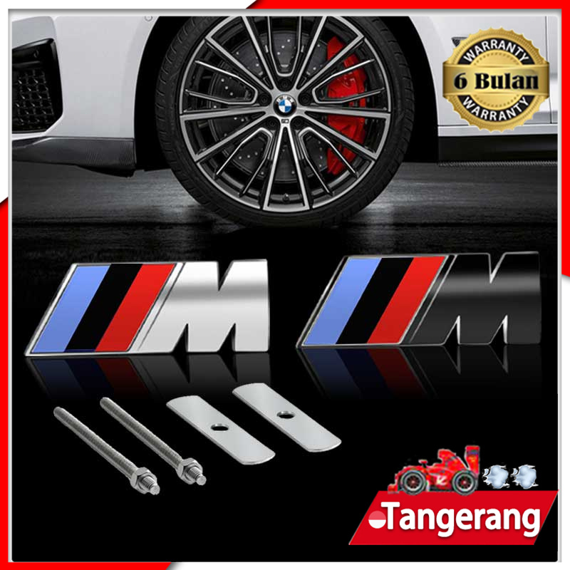 Jual Emblem Grill BMW M Black White Glossy Emblem Bagasi Fender ...