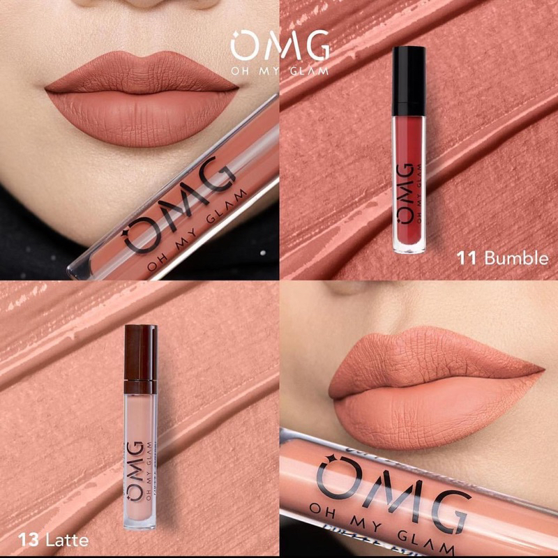 Jual Oh My Glam Matte Kiss Lip Cream Gr Lip Cream Omg Shopee