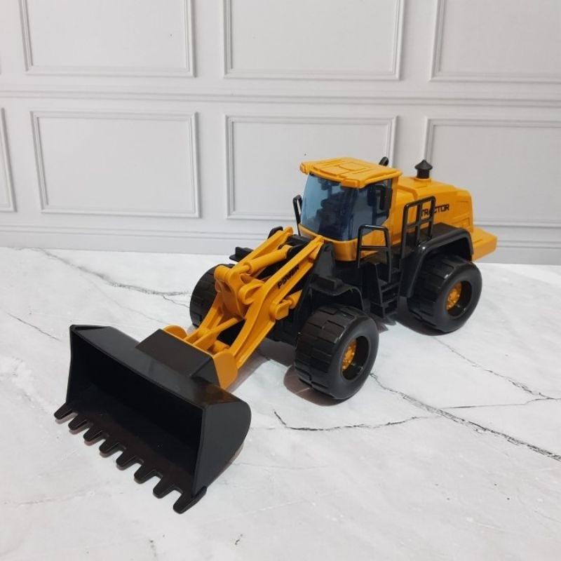 Jual READY Mainan Diecast Traktor Konstruksi - Mainan Traktor Buldozer