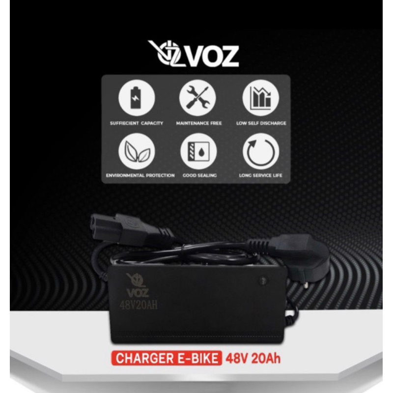 Jual Voz Charger Ebike Aki Baterai Alat Cas Battery Sepeda Listrik 48v