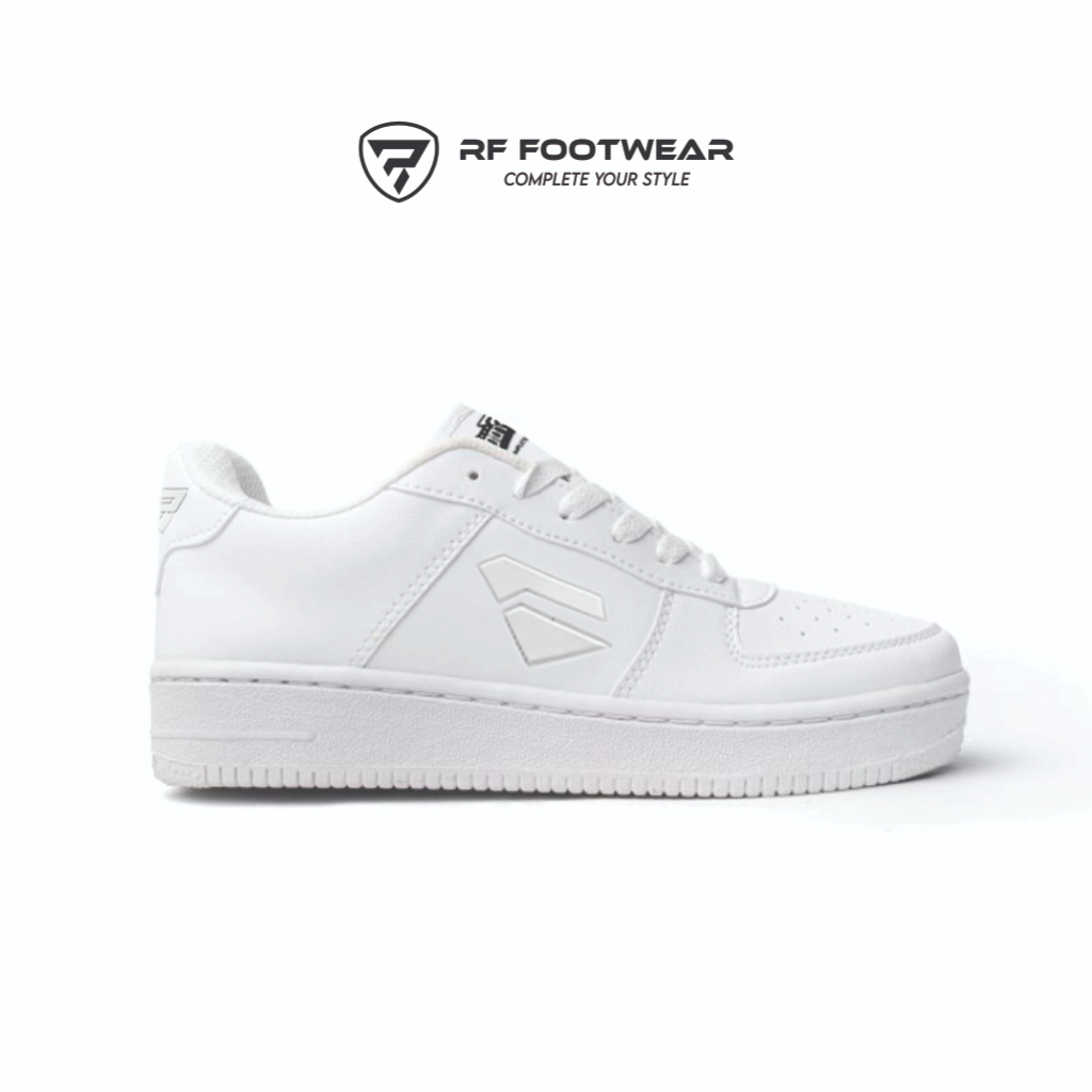Jual RF Footwear - Sepatu Sneakers Full White Casual Olahraga Unisex ...