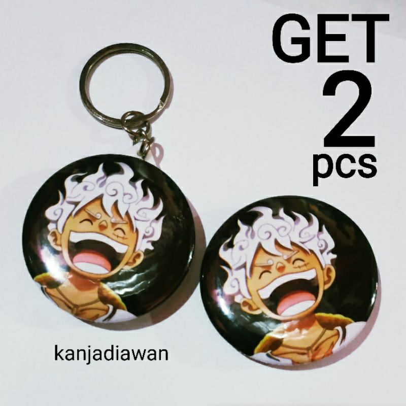 Jual Luffy Gear Pin Gantungan Kunci Paket Anime One Piece Nika Monkey D Luffy Shopee Indonesia