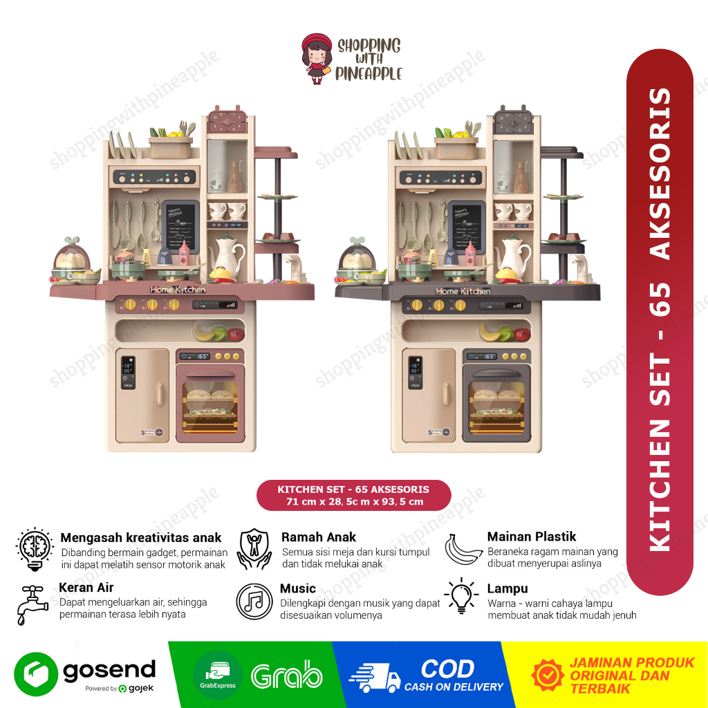 Jual SWP - Mainan Anak Kitchen Set Anak Modern / Set Dapur Edukasi ...