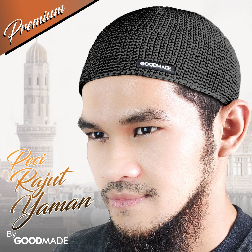 GOOD MADE - Peci Rajut Yaman | Peci Rajut Tebal | Peci Haji | COD