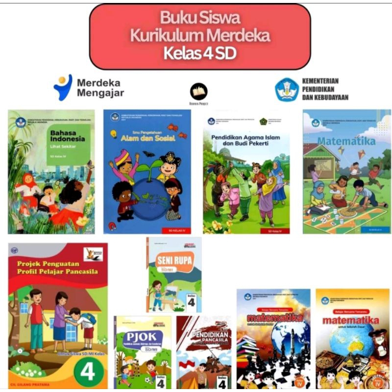 Jual BUKU PAKET SISWA UNTUK SD/MI KELAS 4 KURIKULUM MERDEKA TERBARU ...