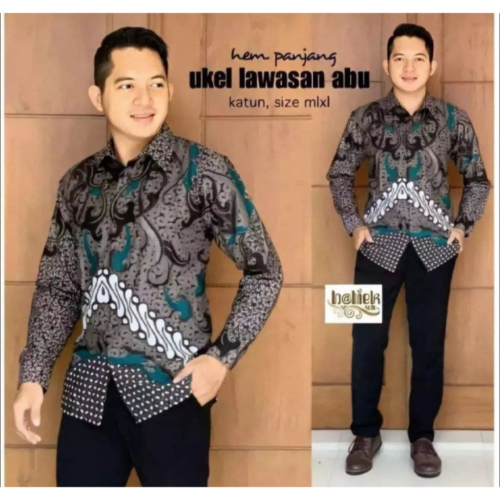 Jual KEMEJA BATIK PRIA LENGAN PANJANG MURAH BAJU BATIK PRIA DEWASA ...