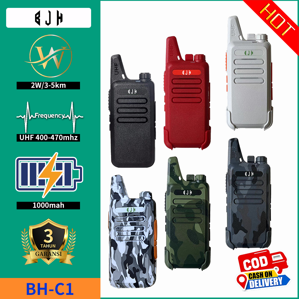 HT BJH Walkie Talkie 6Warna UHF Handy Talky TWO WAY RADIO 1 UNIT