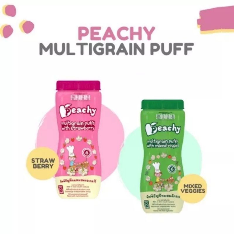 Jual Peachy Multigrain Puff 40 gr | Shopee Indonesia
