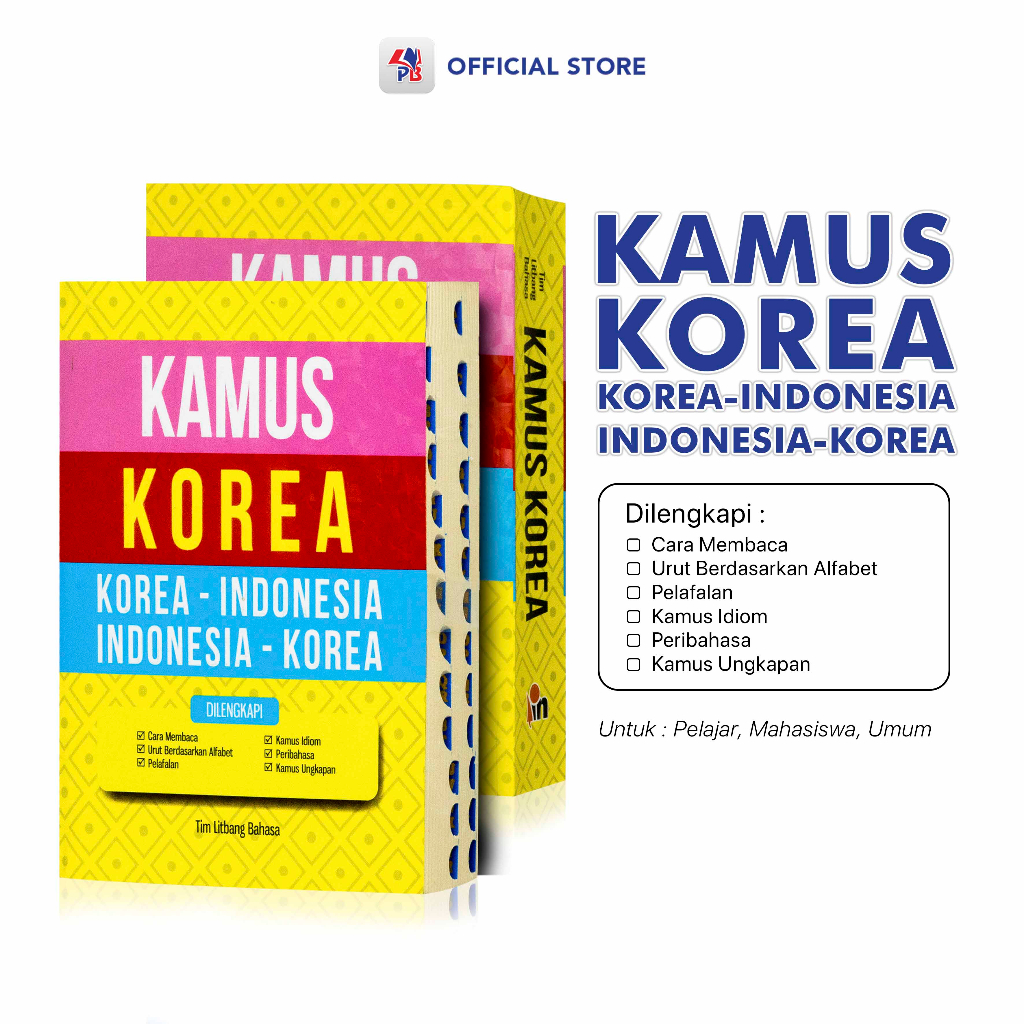 Jual Kamus Bahasa Korea / Kamus Bahasa Korea - Indonesia / Indonesia ...