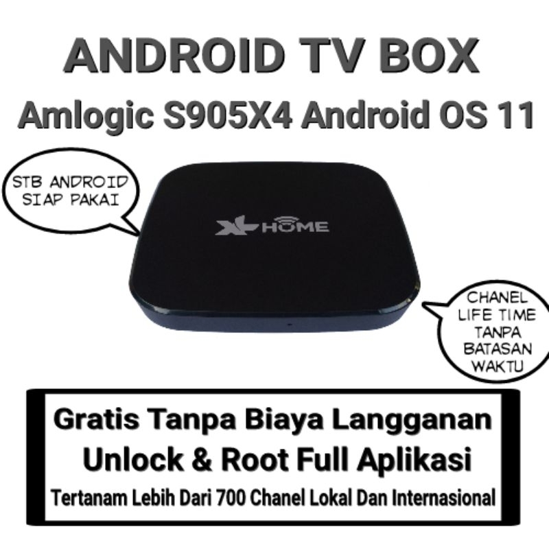 Jual Stb Android Tv Box XL Home Ram 2/16gb Unlock Root Siap Pakai
