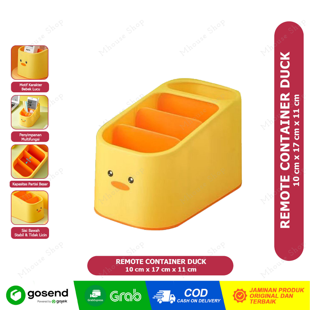 Jual REMOTE CONTAINER DUCK KOTAK PENYIMPANAN REMOTE TEMPAT REMOT ...