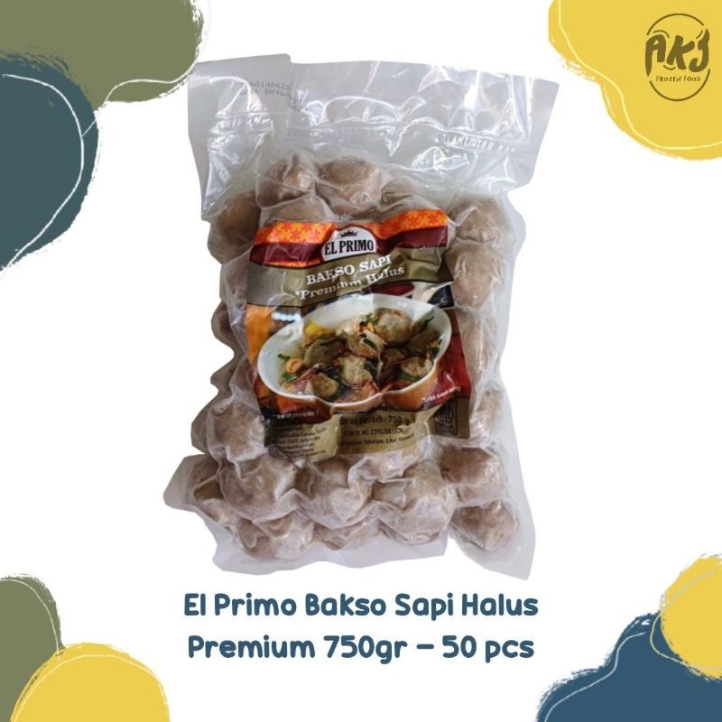 Jual El Primo Bakso Sapi Halus Premium 750gr 50 Pcs Shopee Indonesia