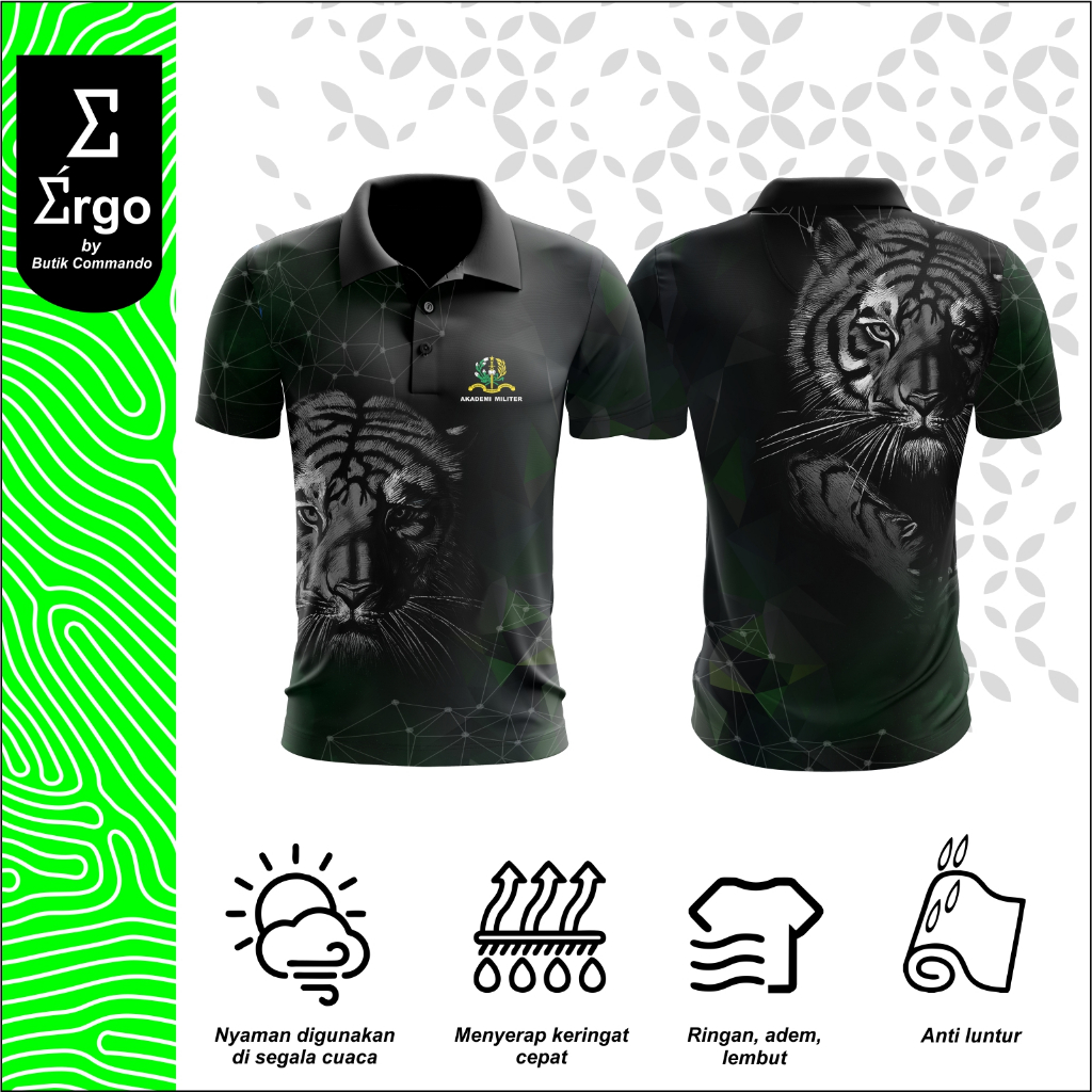 Jual Kaos Jersey Polo Olahraga Bahan Dryfit Premium Berkerah "Black ...