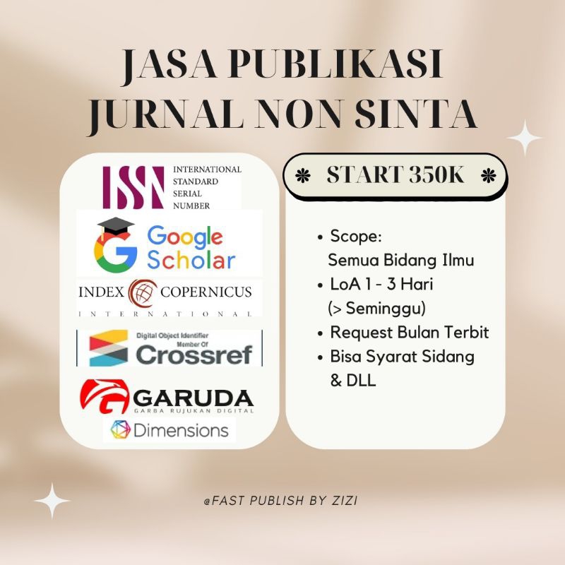 Jual TERBIT JURNAL NON SINTA | PUBLISH JURNAL NON SINTA TERPERCAYA ...