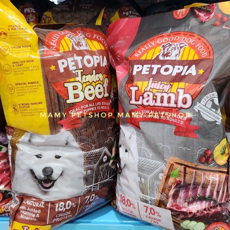 Jual PETOPIA PAKAN ANJING 800 Gr | Shopee Indonesia