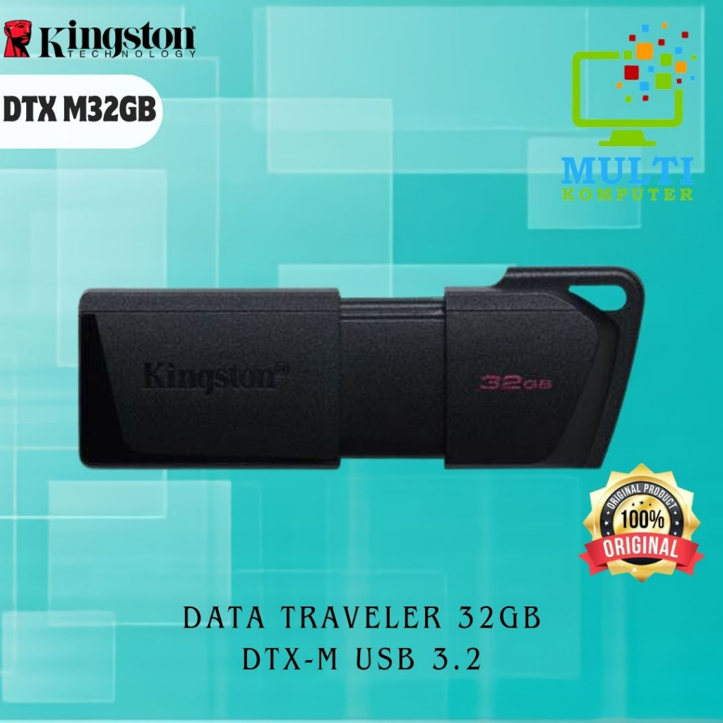 Jual FLASHDISK KINGSTON DATATRAVELER DT-EXODIA M - 32GB DTXM USB 3.2 ...