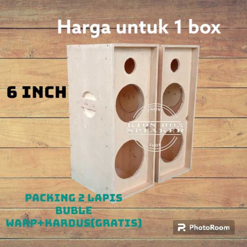 Jual BOX speaker 6 inch 2 way plus tweeter triplek 8/9 mm | Shopee