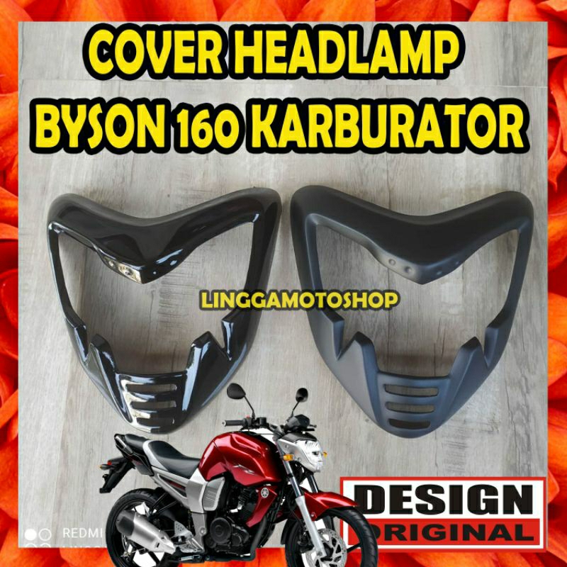 Jual cover headlamp byson karbu model taring dan extreme * lis tutup