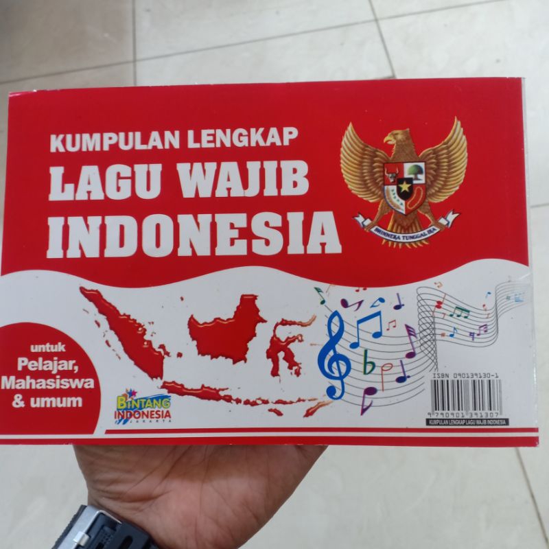 Jual Buku Kumpulan Lengkap Lagu Wajib Indonesia Untuk Pelajar Mahasiswa Dan Umum Penerbit 