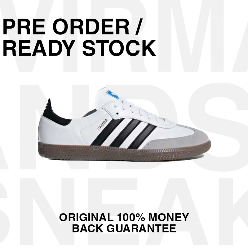 Adidas Samba OG White Gum 100% Sneakers resmi