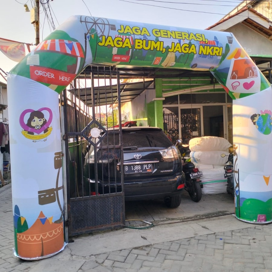 Jual Balon Gate ukuran 3 x 5 meter plus blower | Balon Gapura | Balon ...