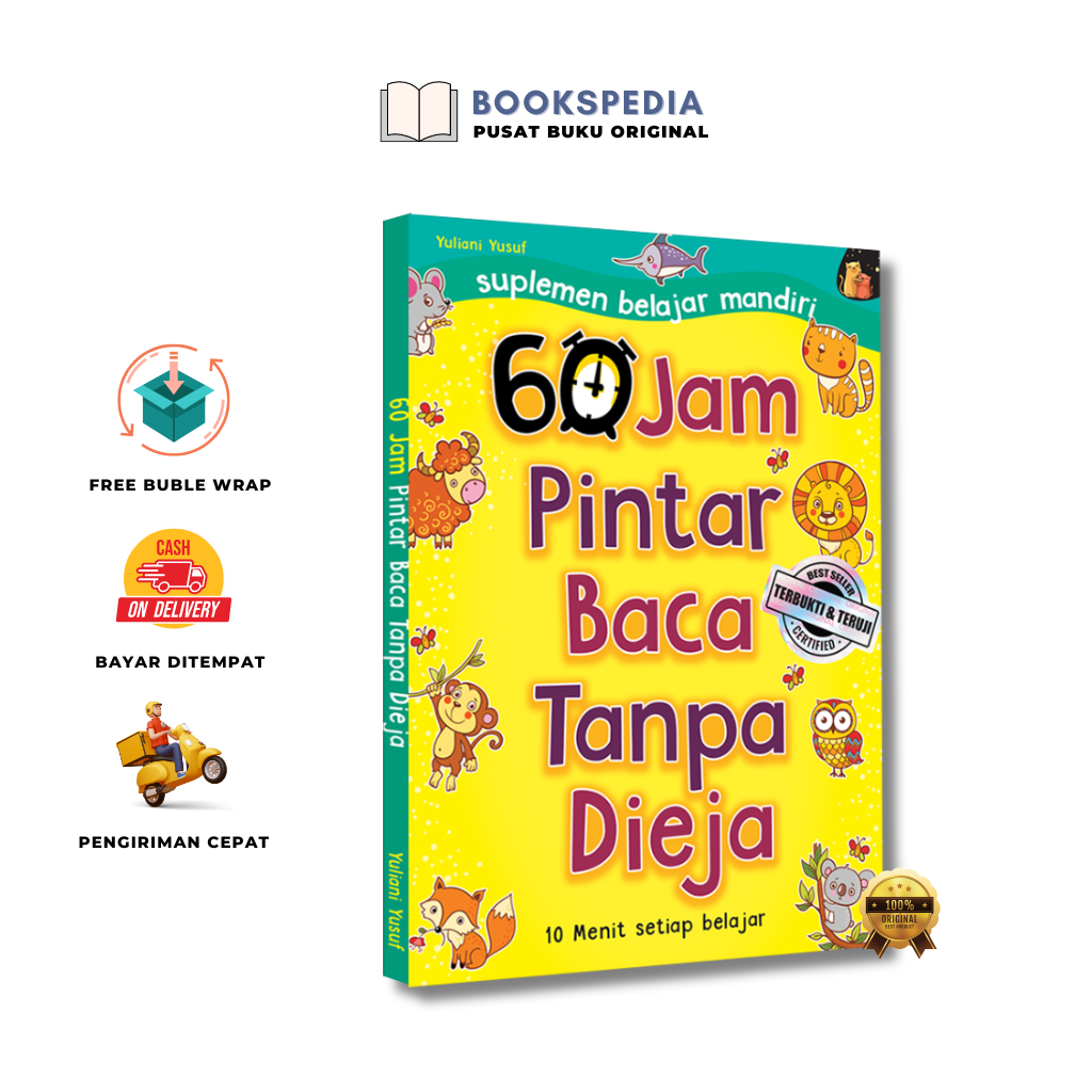 Jual BUKU BELAJAR MEMBACA - BUKU ANAK - BUKU MEMBACA - 60 JAM PINTAR ...