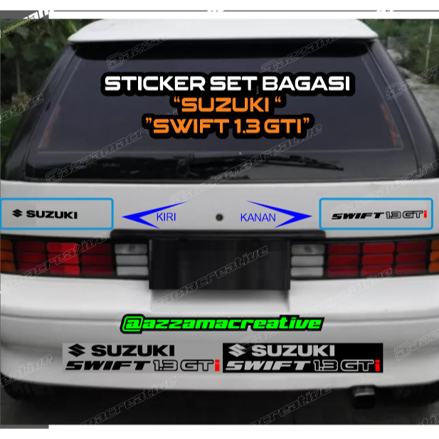 Jual Stiker Bagasi For Suzuki Swift 1.3 GT | Shopee Indonesia