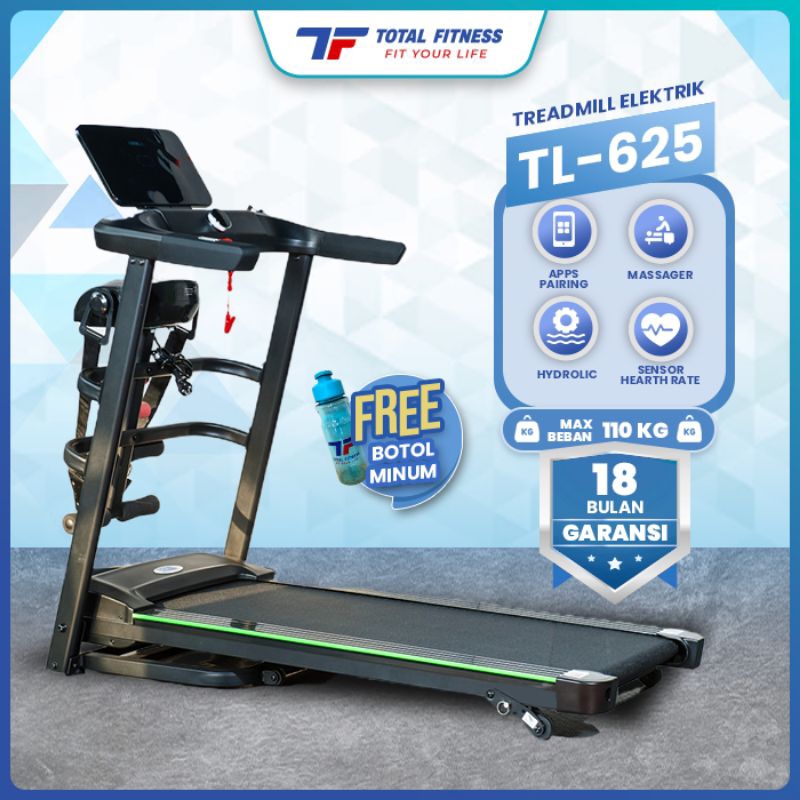 Jual ELECTRIC TREDMILL 2 HP + MASS (Manual Incline) TL-625 | Shopee ...