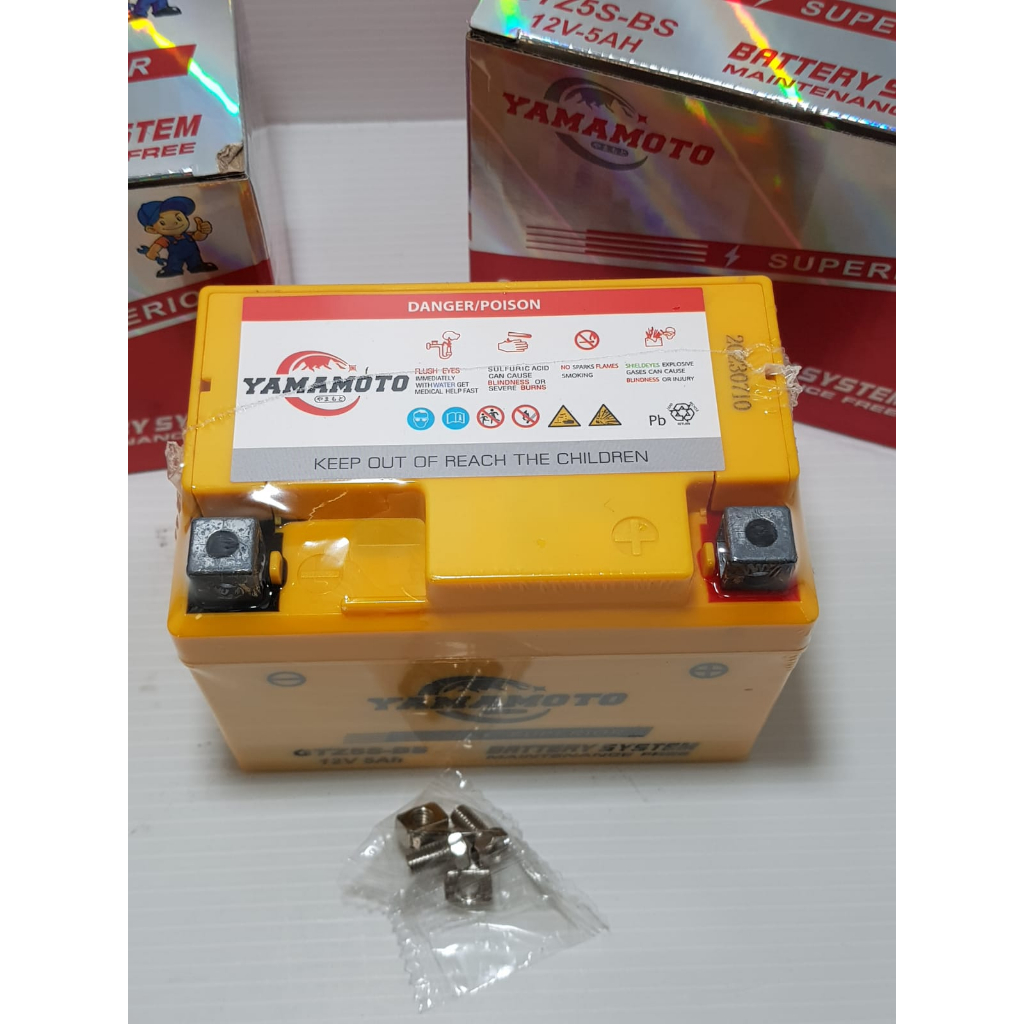 Jual ACCU AKI GTZ5S- 12V -5AH AKI KERING VARIO, BEAT, SCOOPY,VIXION