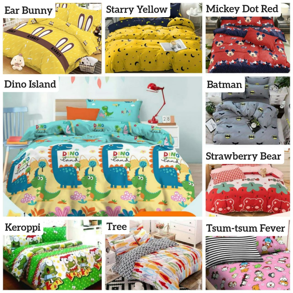 Jual Cover Duvet / Quilt Duvet Ukuran 120x200240 Katun Aneka Motif