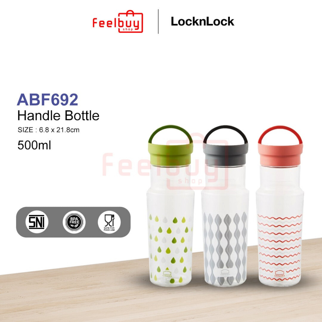 Jual LocknLock Handle Bottle 500ML ABF692 / Botol Minum 500ml BPA Free ...