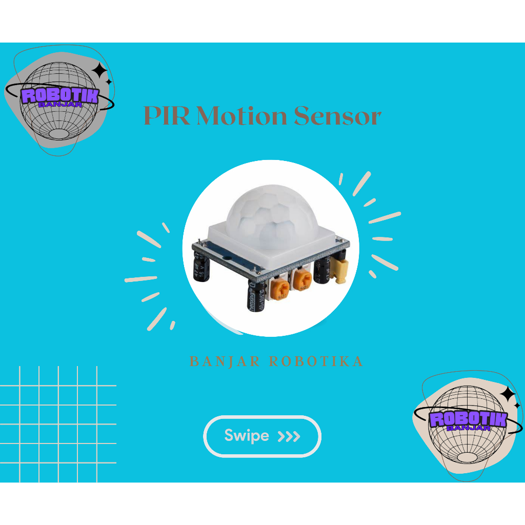 Jual PIR Sensor Modul Sensor Gerak - Deteksi Gerakan Otomatis - Banjar ...