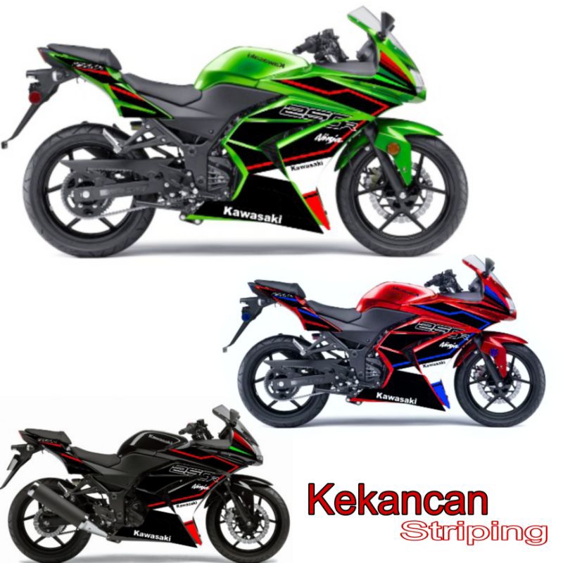 Jual Striping Sticker Ninja 250 Karbu Livery ZX25R | Shopee Indonesia