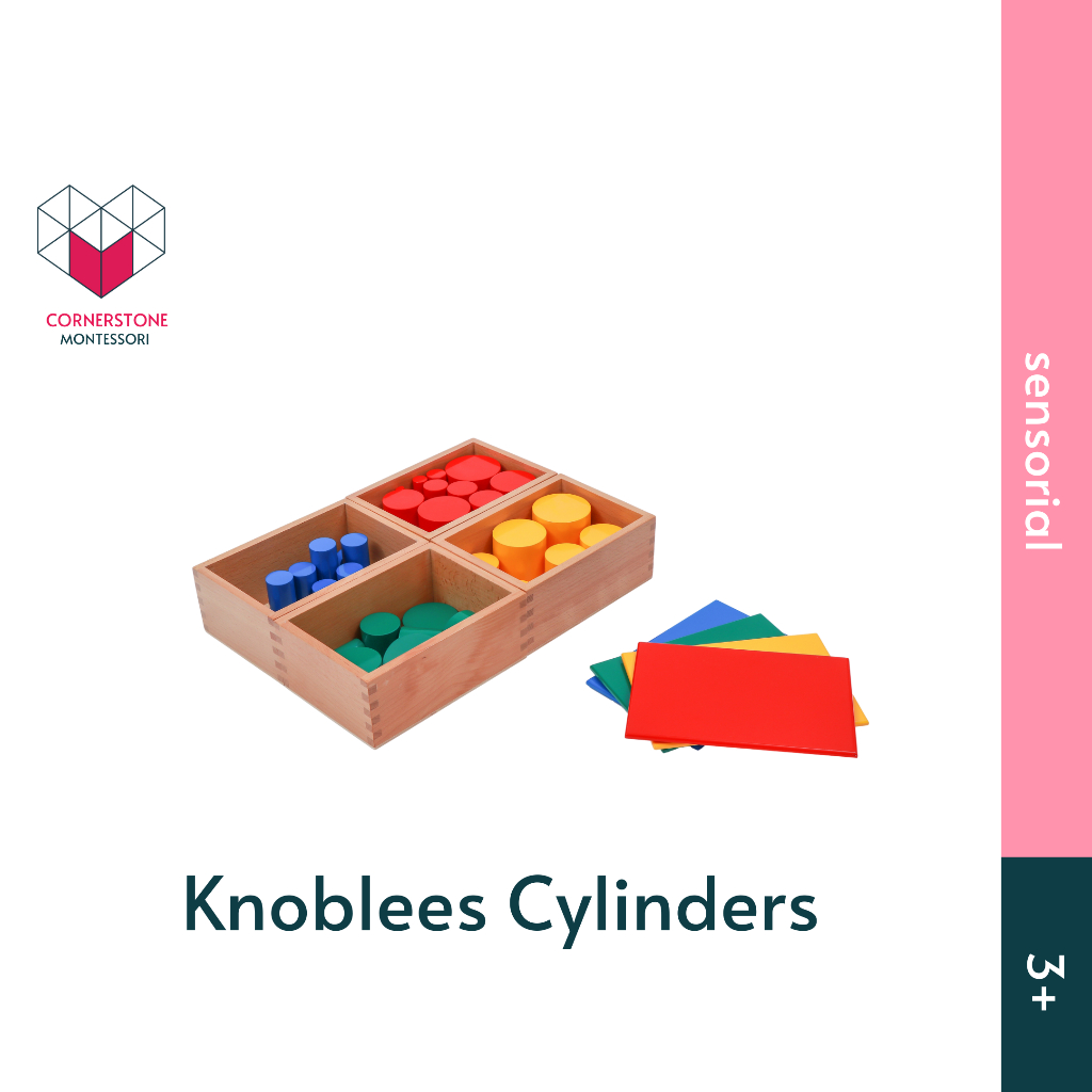 Jual Cornerstone Montessori Knobless Cylinders - Montessori Sensorial ...