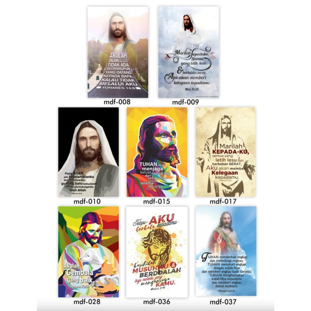Jual Hiasan Dinding Rohani Kristen/Hiasan Dinding Ayat Alkitab Besar