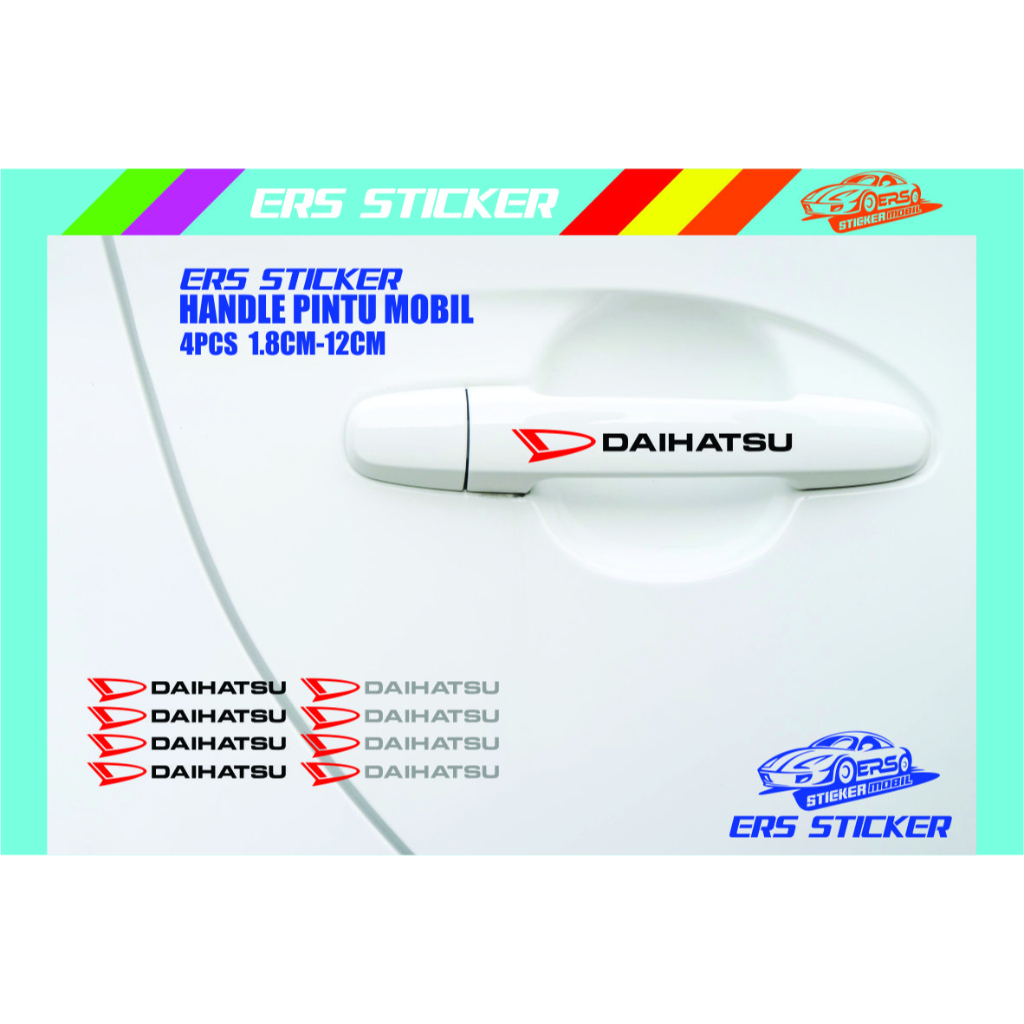 Jual STIKER STICKER MOBIL HANDLE GAGANG PINTU DAIHATSU CUTTING STIKER ...