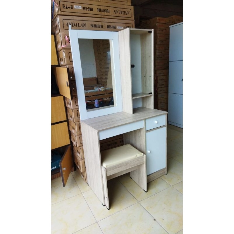 Jual Meja Rias Dressing Table Kaca Solek Make Up 810 866 Andalan